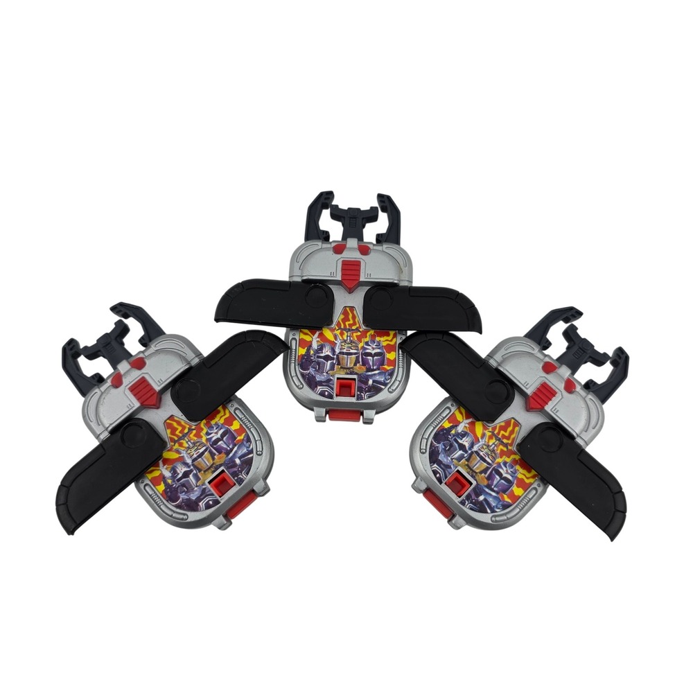 Saban Beetleborgs Metallix Morpher Toy Set of 3 1996 GOOD Nostalgia Gift